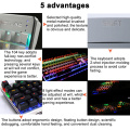 high quality 104 Keys wired gaming backlight keyboards rgb LED Wired mechanical keyboard mouse combos